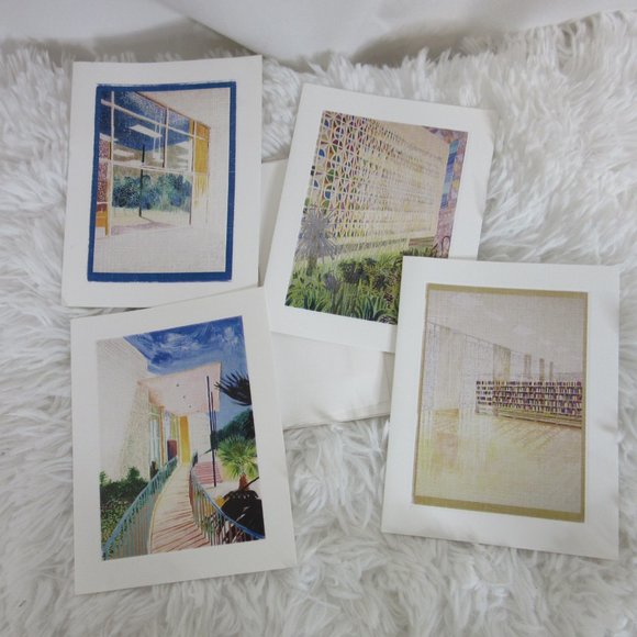 Whittier Notes Cards California Central Library Blank Greeting Set of 10 - Picture 2 of 4